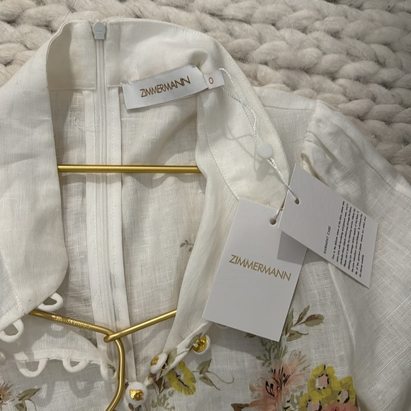 ZIMMERMANN FLORAL DRESS WITH BELT**NEW WITH TAGS ATTACHED** - Picture 4 of 6